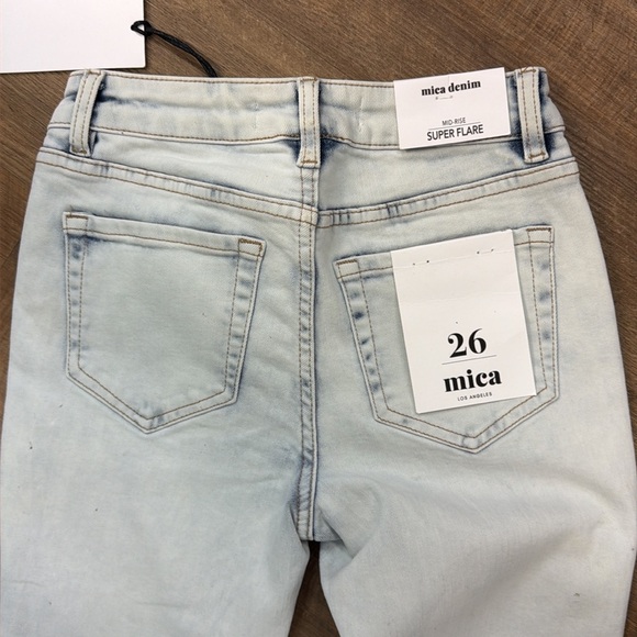 NWT Mica brand denim mid rise flare jean. Various sizes - Picture 4 of 4